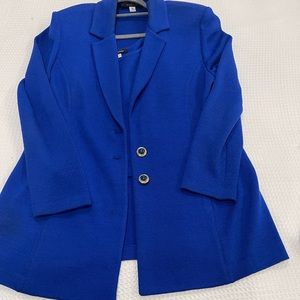 St. John suit with skirt.  Royal blue